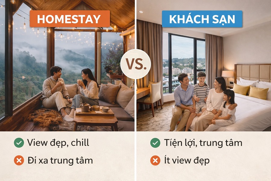 Ở homestay hay khách sạn Đà Lạt?